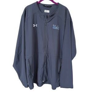 Under Armour UCLA Jacket Mens 3XL Gray Full‎ Zip Athletic Loose Fit